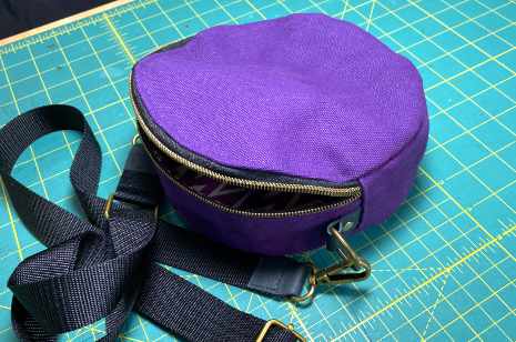 Purple Round Bag